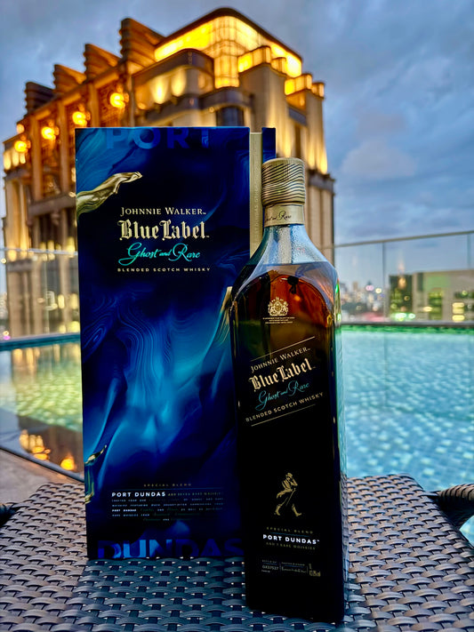Johnnie Walker Blue Label Ghost and Rare Port Dundas 1L