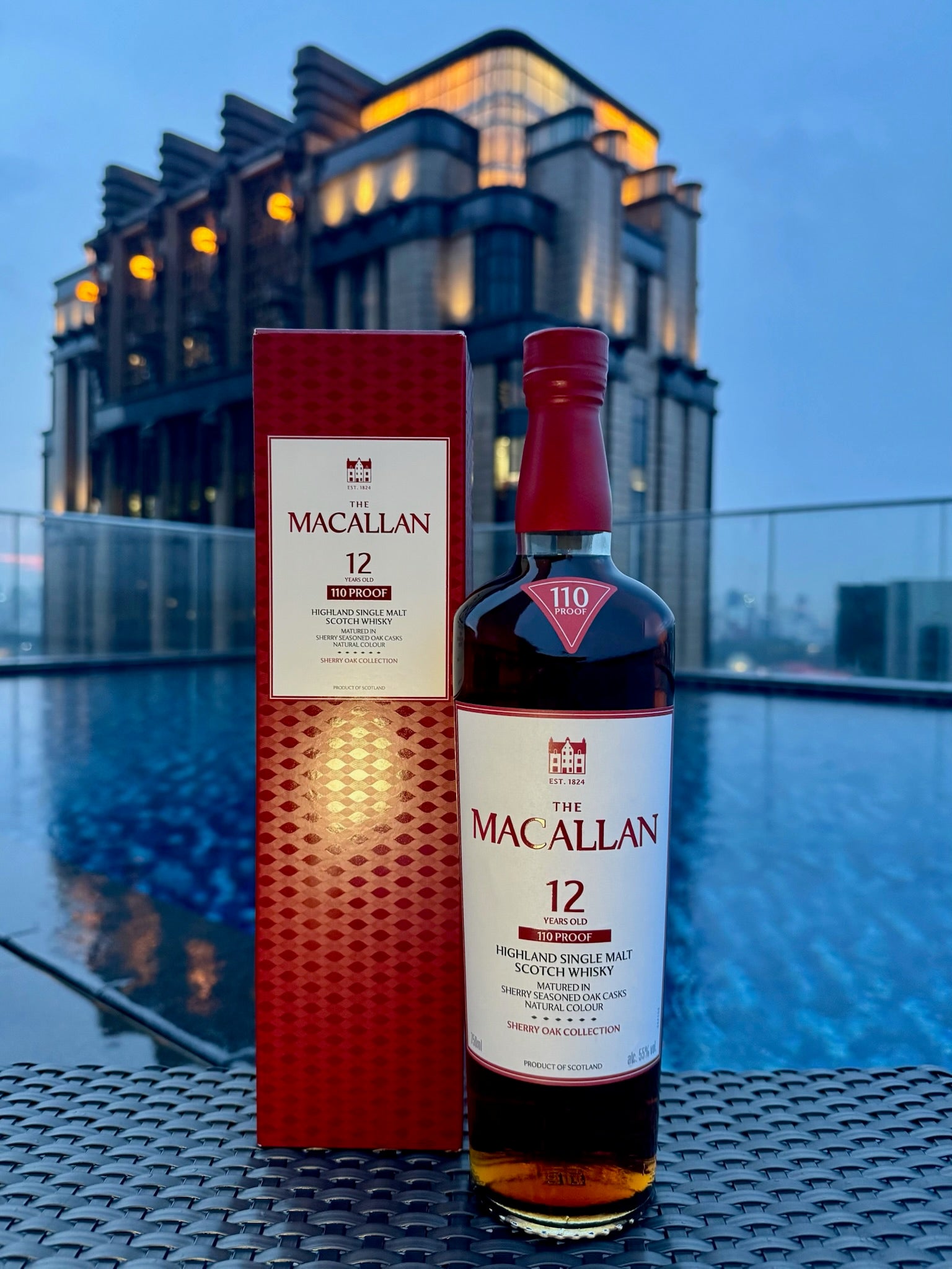 The Macallan Sherry Oak 12 Years Old – 110 Proof (55% ABV, 750ml